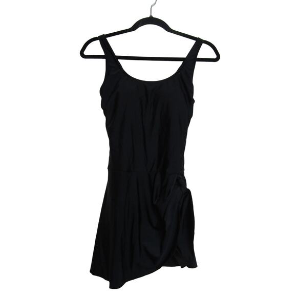 EoMenie Black Swimsuit Womens sz M Minimalist Neutral Whimsigoth Strappy - Picture 1 of 7